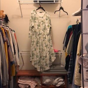 Thick Fall/Winter 3/4 Length Sleeves Dress